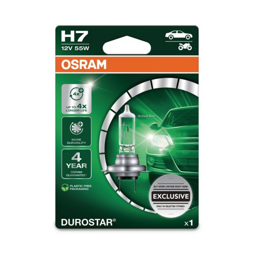 Hauptscheinwerferlampe 'H7 Durostar' 55 W 12 V