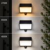 Solar-Außenwandleuchte 'Sierra' mit Bewegungssensor 900 lm warumwei0 bis tageslichtweiß IP 54 16,4 x 10,5 x 14,3 cm