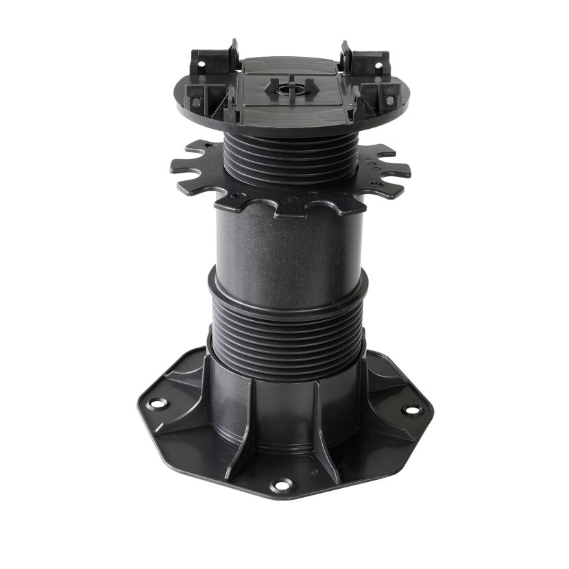 Terrassenlager Kunststoff schwarz 145 - 225 mm