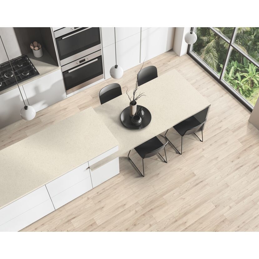 Arbeitsplatte 'Limestone Light 42401' grau 600 x 4100 x 38 mm