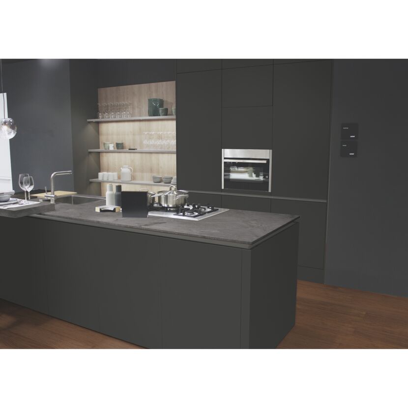 Arbeitsplatte 'Atlantic Stone Graphite K4895' grau 600 x 4100 x 38 mm