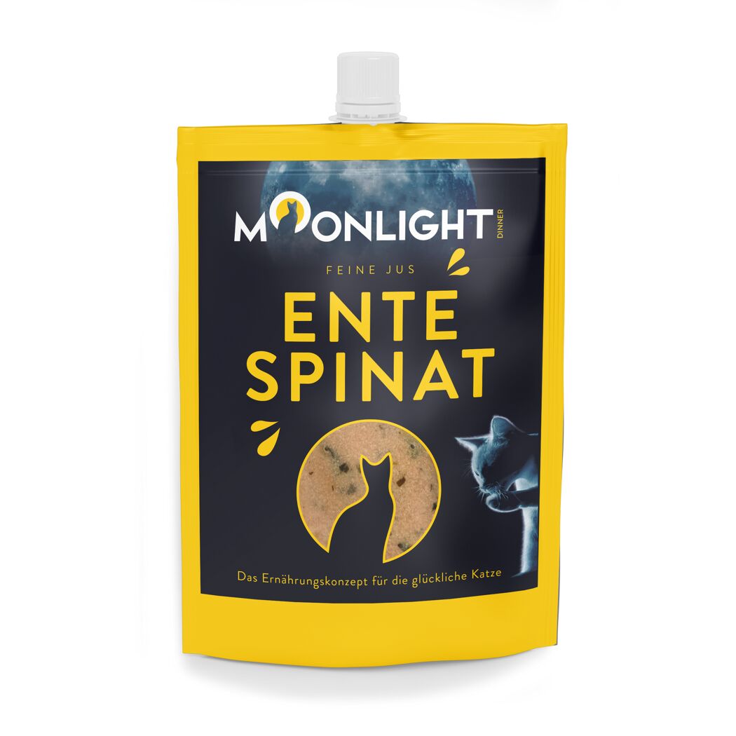 Katzensnack 'Feine Jus Ente mit Spinat' 60 g