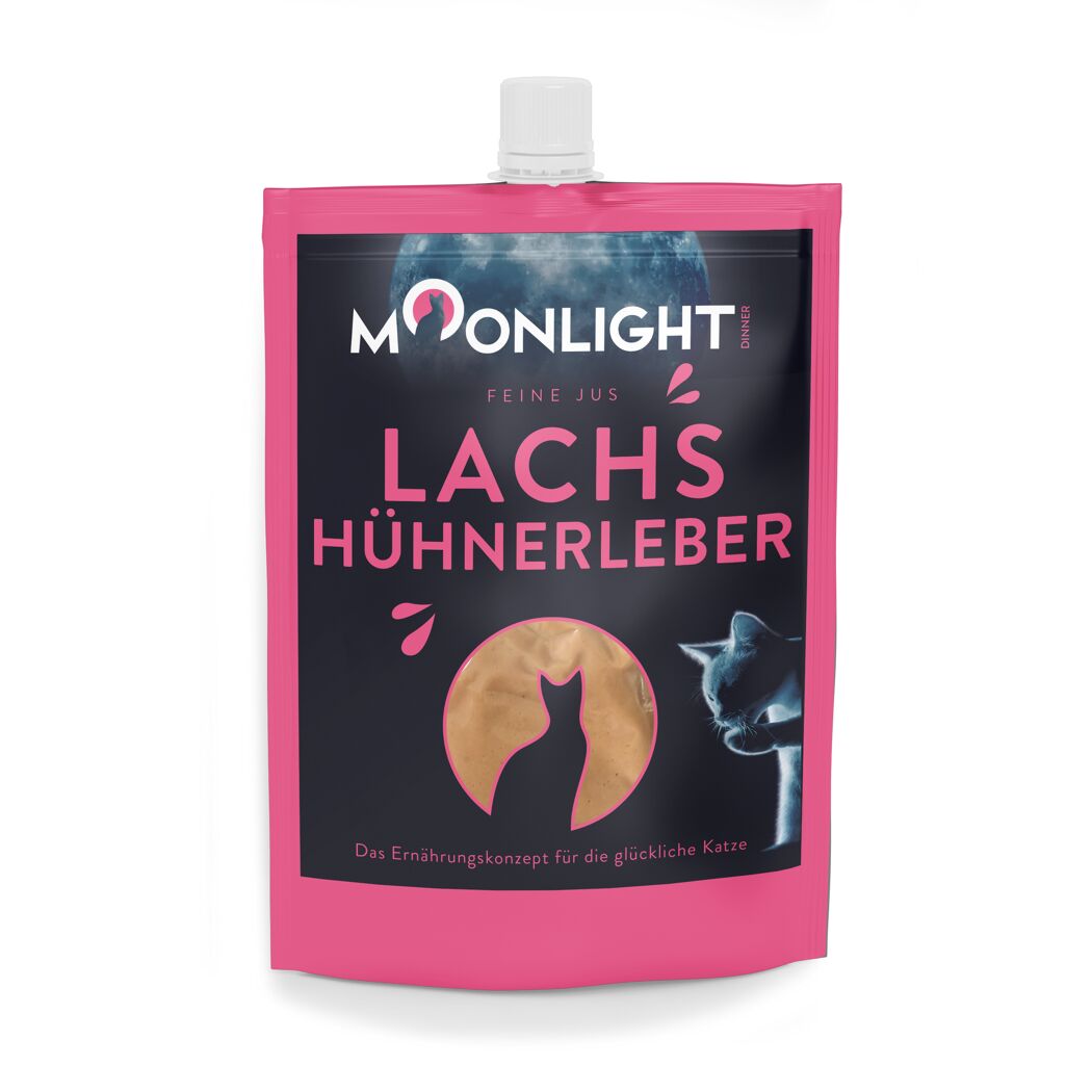 Katzensnack 'Feine Jus Lachs mit Hühnerleber' 60 g