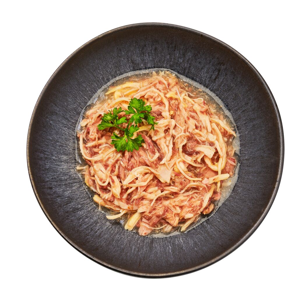 Katzennassfutter 'Nr. 2 Thunfisch Huhn Shrimps' 80 g