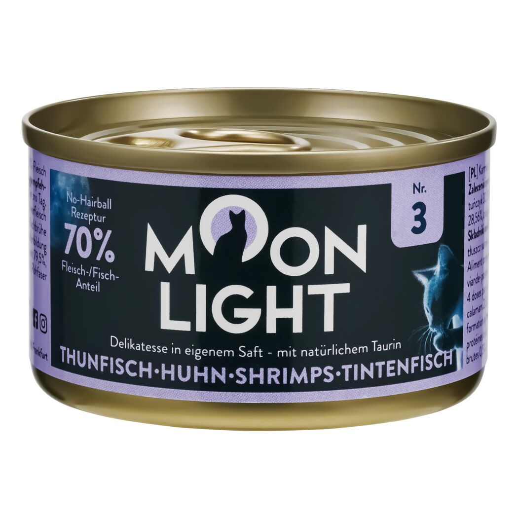 Katzennassfutter 'Nr. 3 Thunfisch Huhn Shrimps Tintenfisch' 80 g