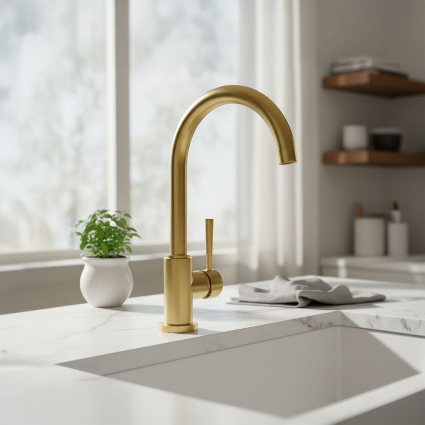 Spültischarmatur 'Cornwall' schwenkbar gold