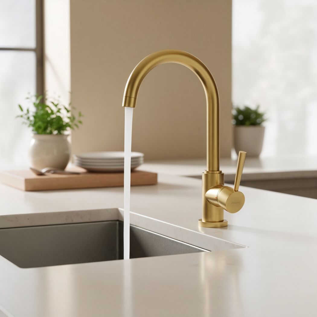 Spültischarmatur 'Cornwall' schwenkbar gold