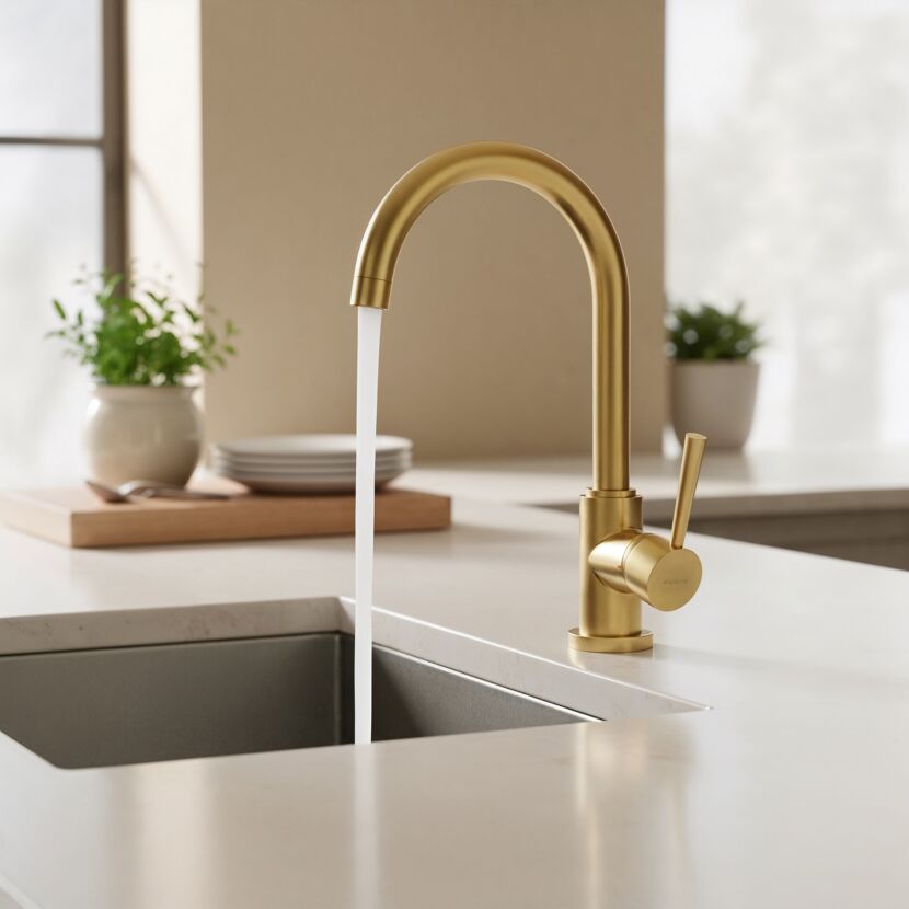 Spültischarmatur 'Cornwall' schwenkbar gold