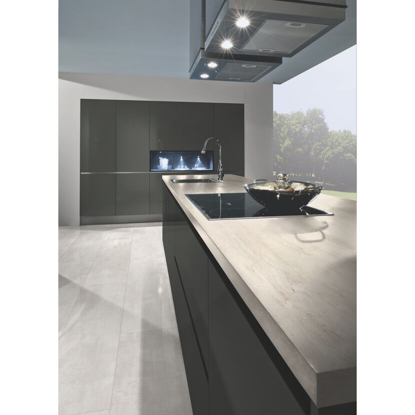 Arbeitsplatte 'Travertin Umbria K2755' beige/sandfarben 900 x 4100 x 38 mm
