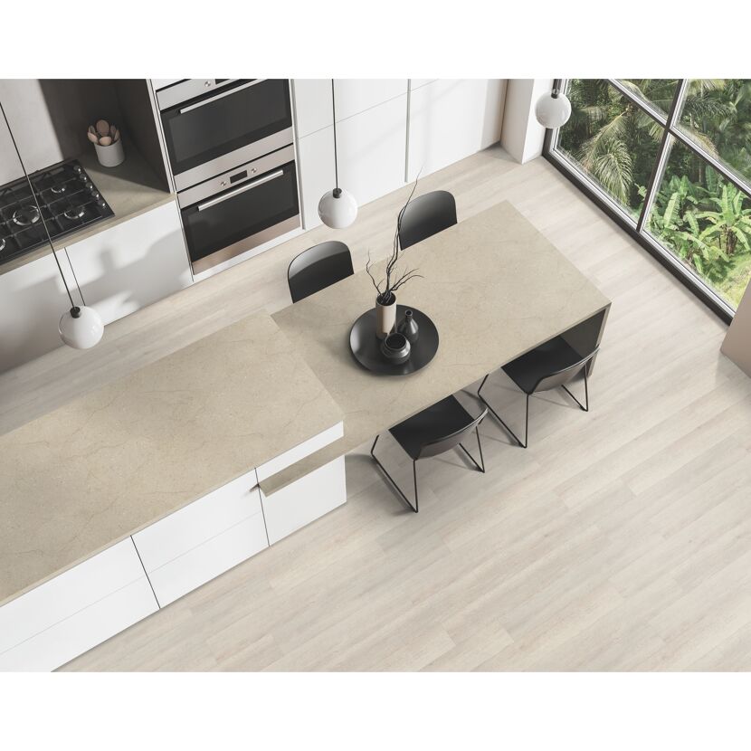 Arbeitsplatte 'Stein Formentera K2882' beige/sandfarben 900 x 4100 x 38 mm