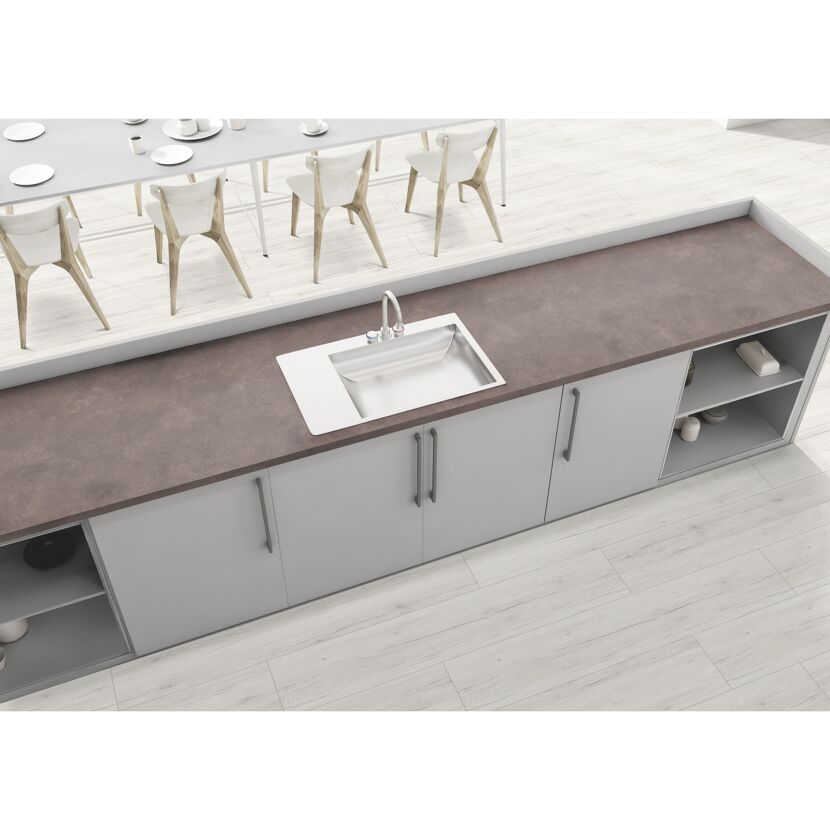Arbeitsplatte 'Beton Diabas 42690' anthrazit 900 x 4100 x 38 mm