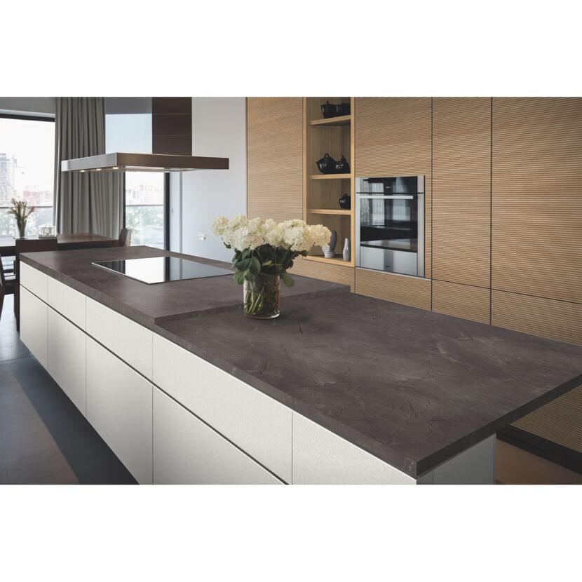 Arbeitsplatte 'Marmor Viscos K2883 Grau 900 x 4100 x 38 mm
