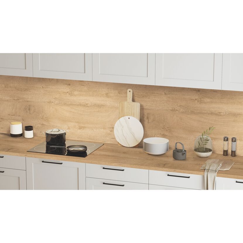 Arbeitsplatte ABS-Profil 'Eiche Endgrain Classic K5414' grau 635 x 3050 x 38 mm