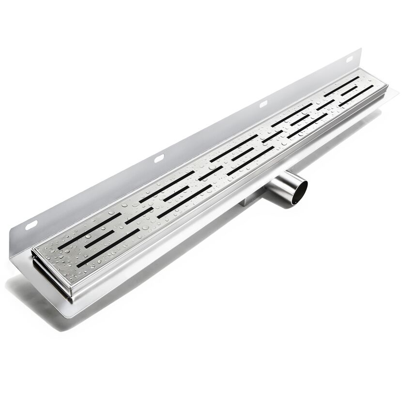 Duschrinne 'Modell G' 70 cm 3-reihig geschlitzt