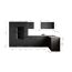Winkelküche 'Oliver' grau/eichefarben 370 cm