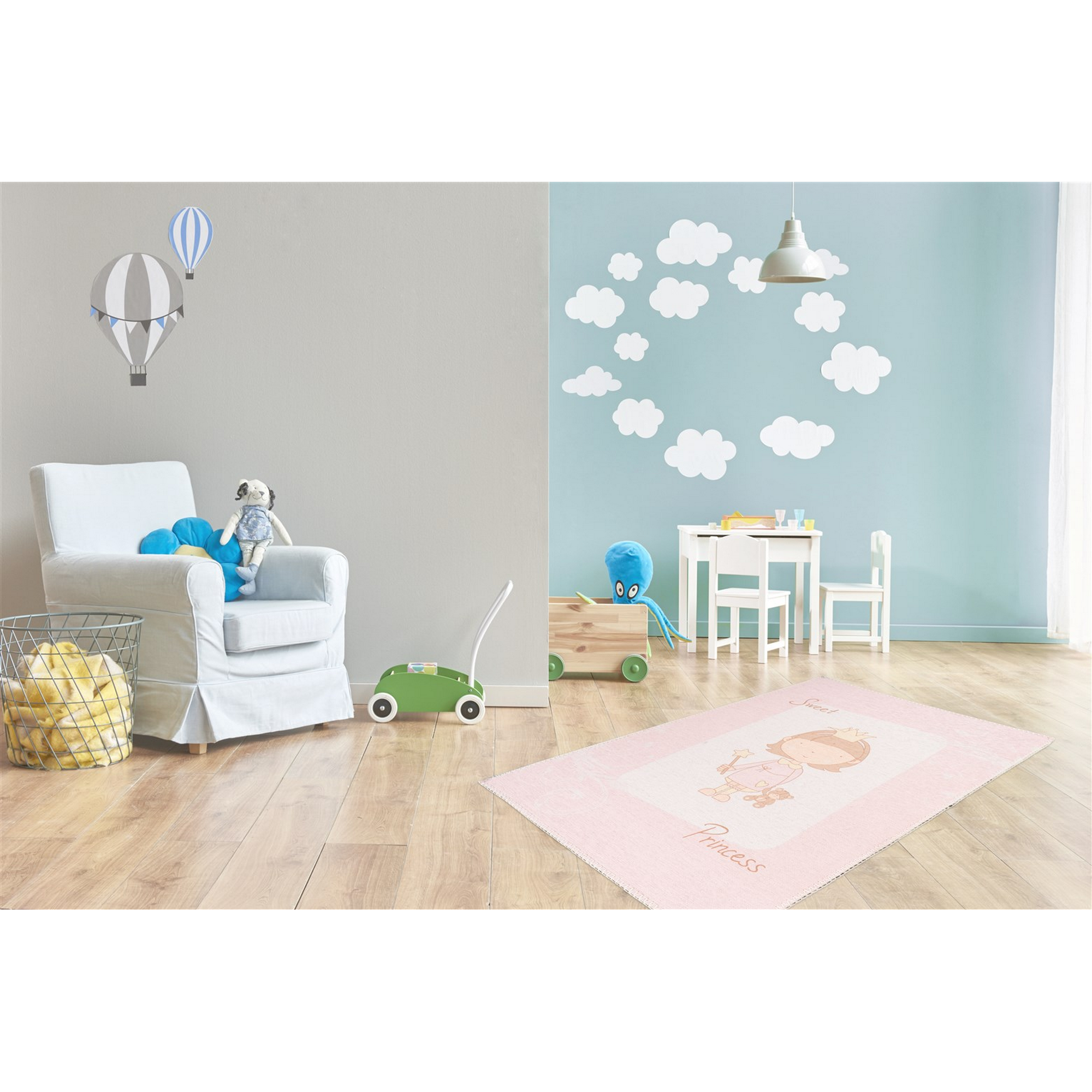 Teppich 'Bambini' rosa 120 x 180 cm