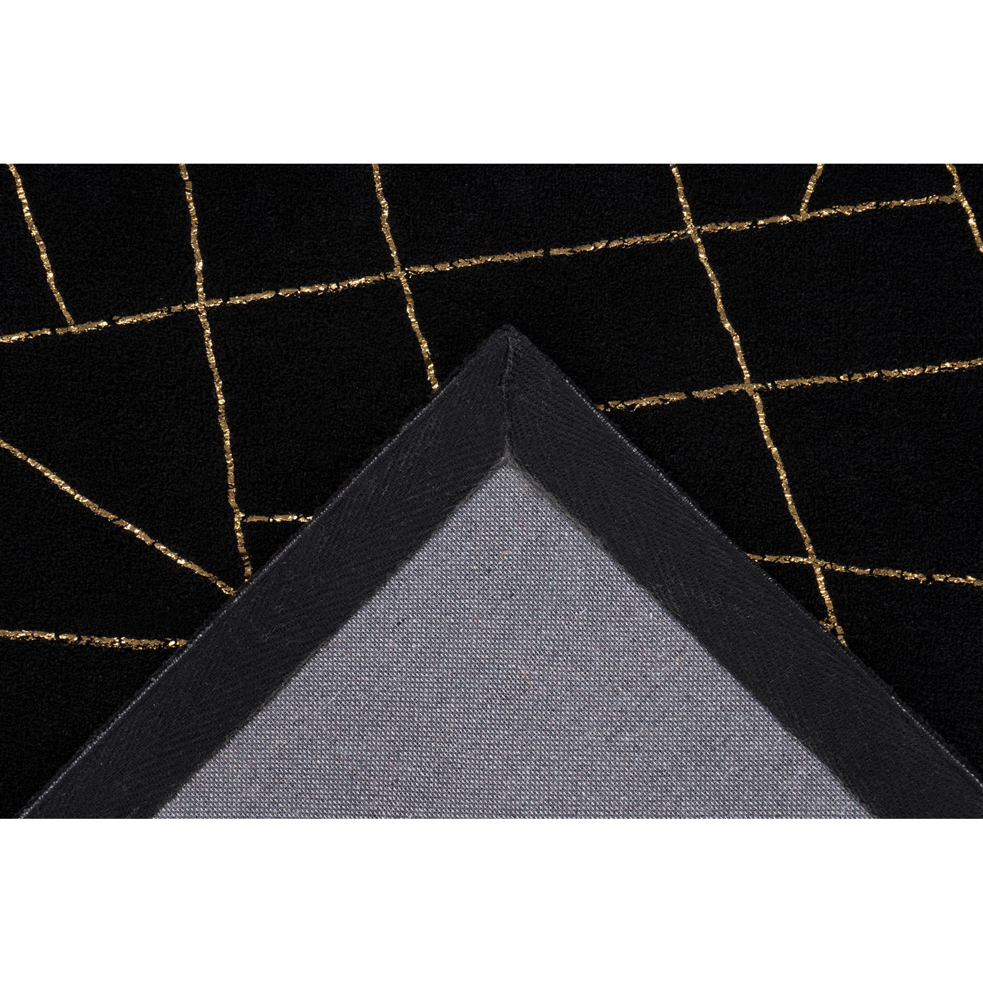 Teppich 'Bijou' schwarz/goldfarben 160 x 230 cm