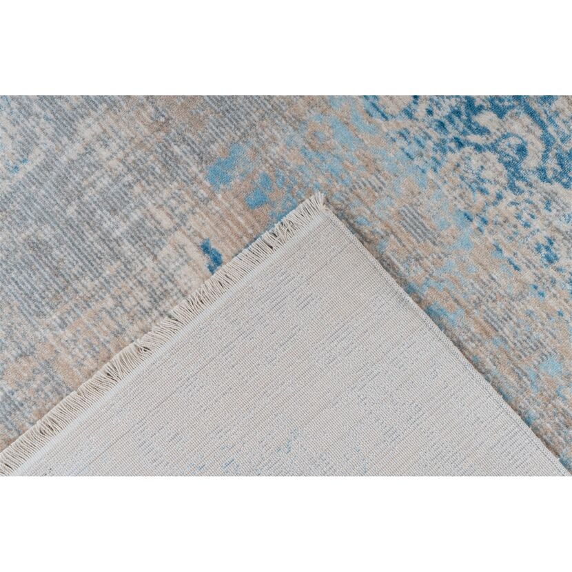 Teppich 'Baroque' grau/türkis 160 x 230 cm