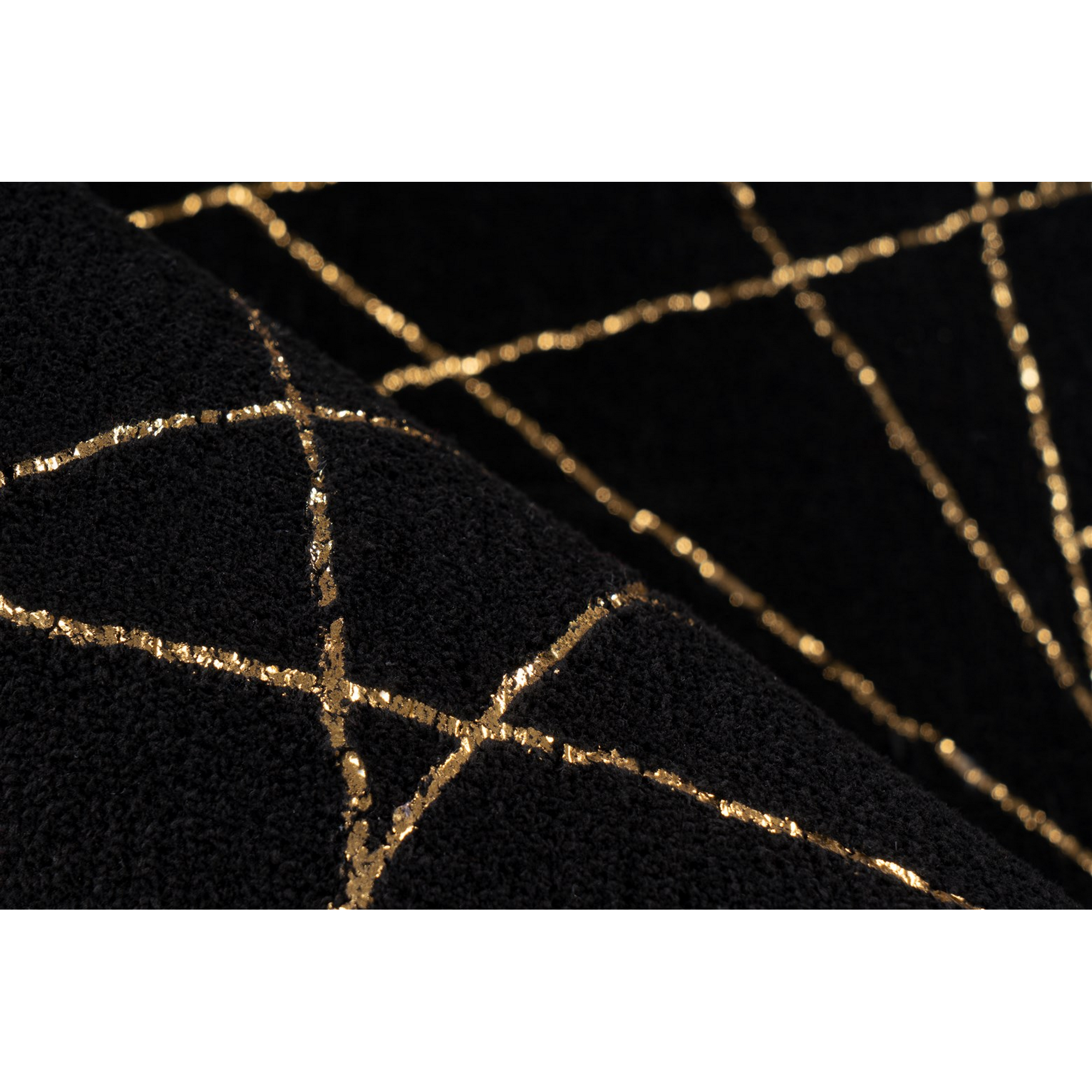 Teppich 'Bijou' schwarz/goldfarben 200 x 290 cm