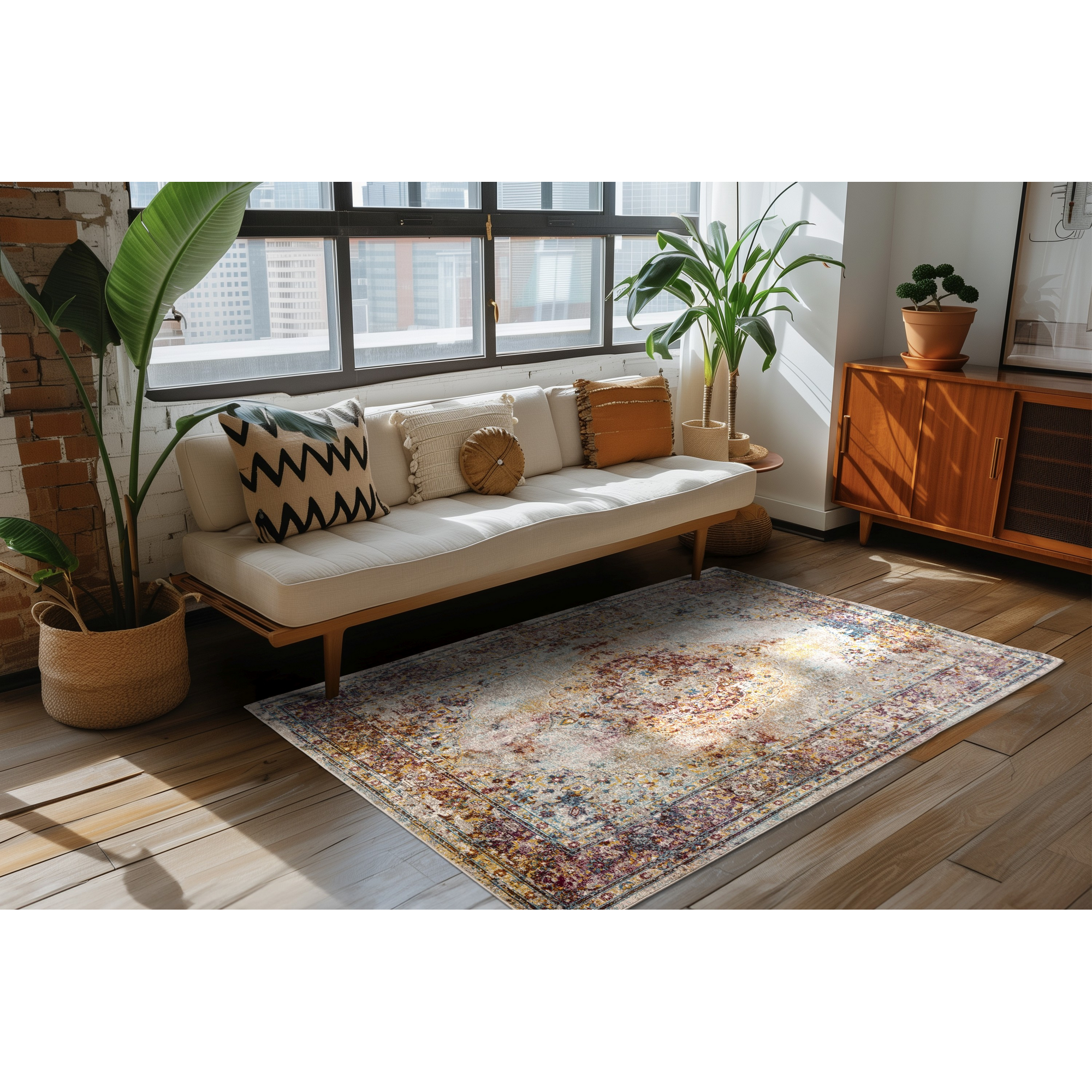 Teppich 'Blazing Star' multicolor 133 x 190 cm