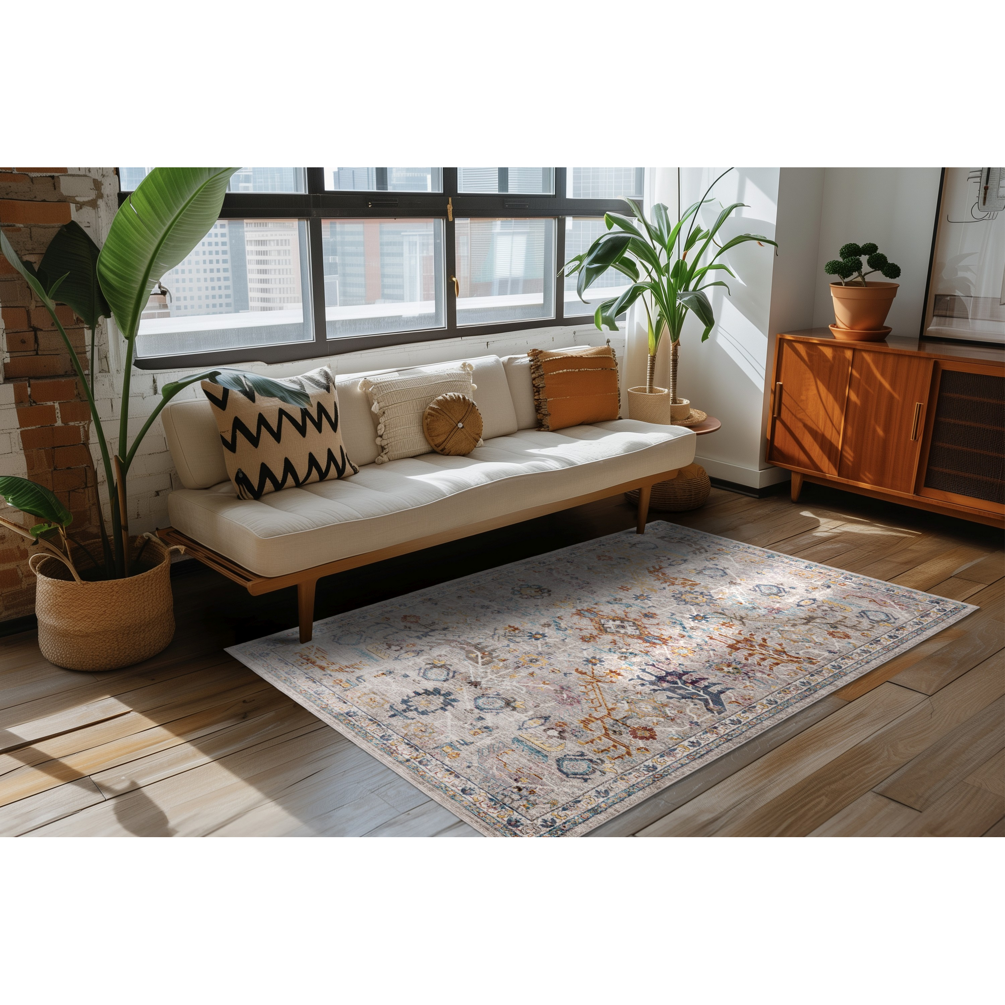 Teppich 'Blazing Star' multicolor 133 x 190 cm