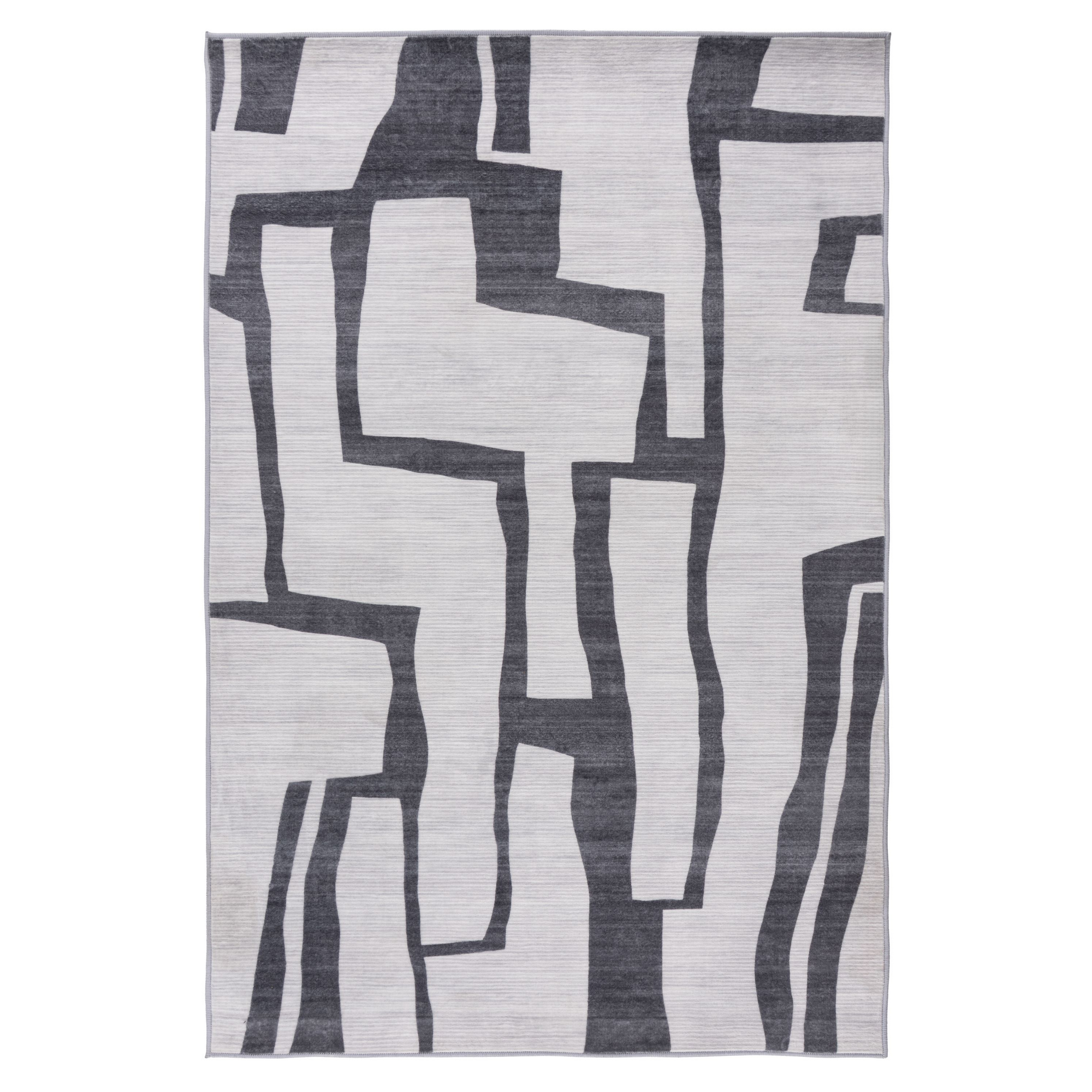 Teppich 'Bluster' silbern 160 x 230 cm