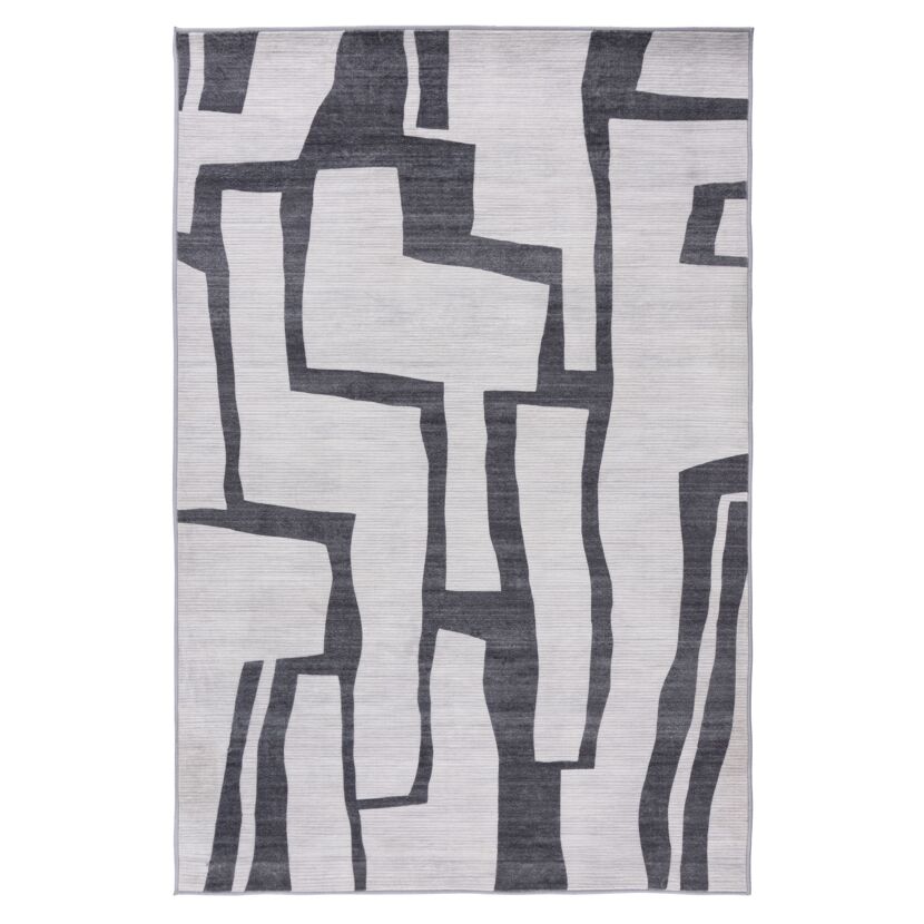 Teppich 'Bluster' silbern 160 x 230 cm