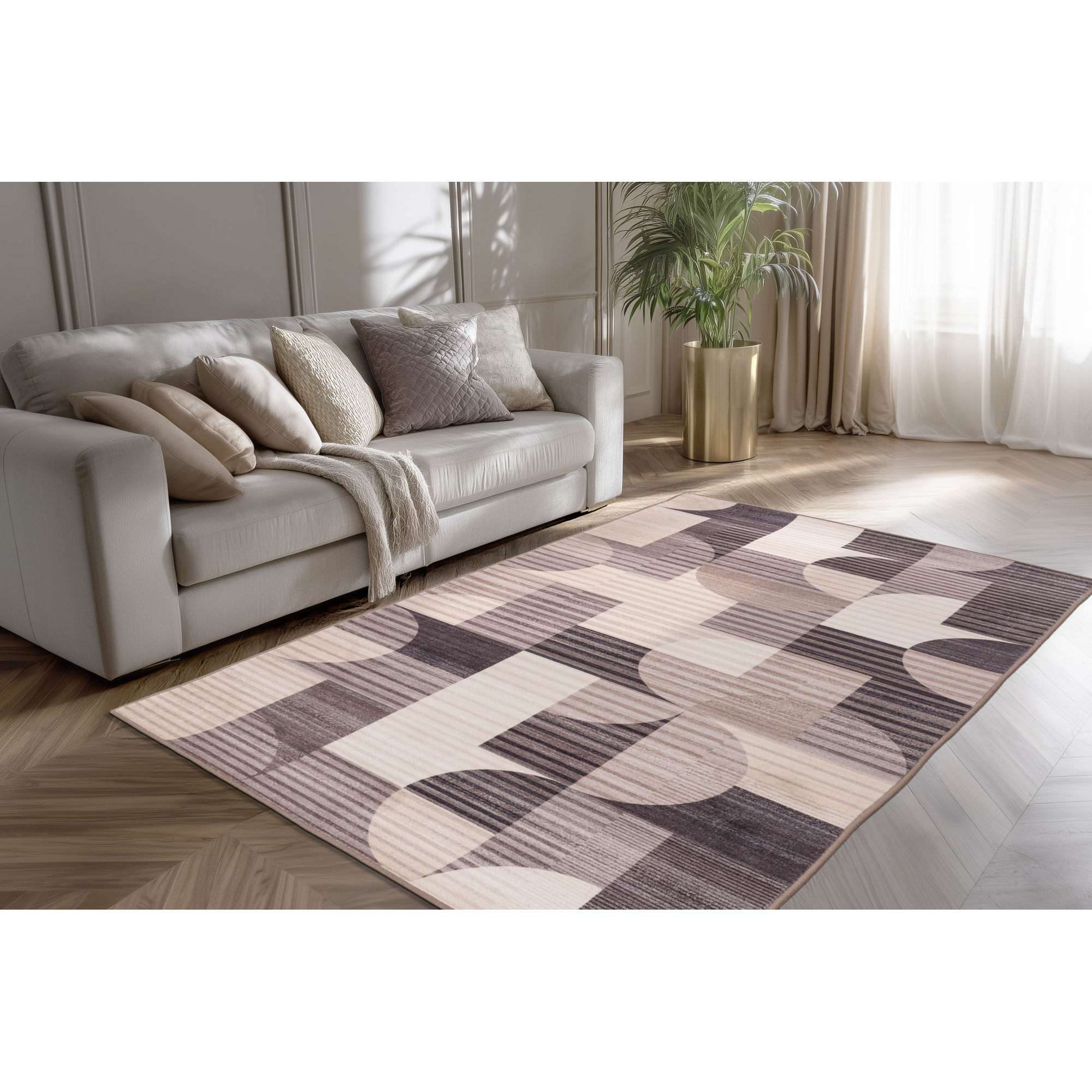 Teppich 'Bluster' taupe 200 x 290 cm