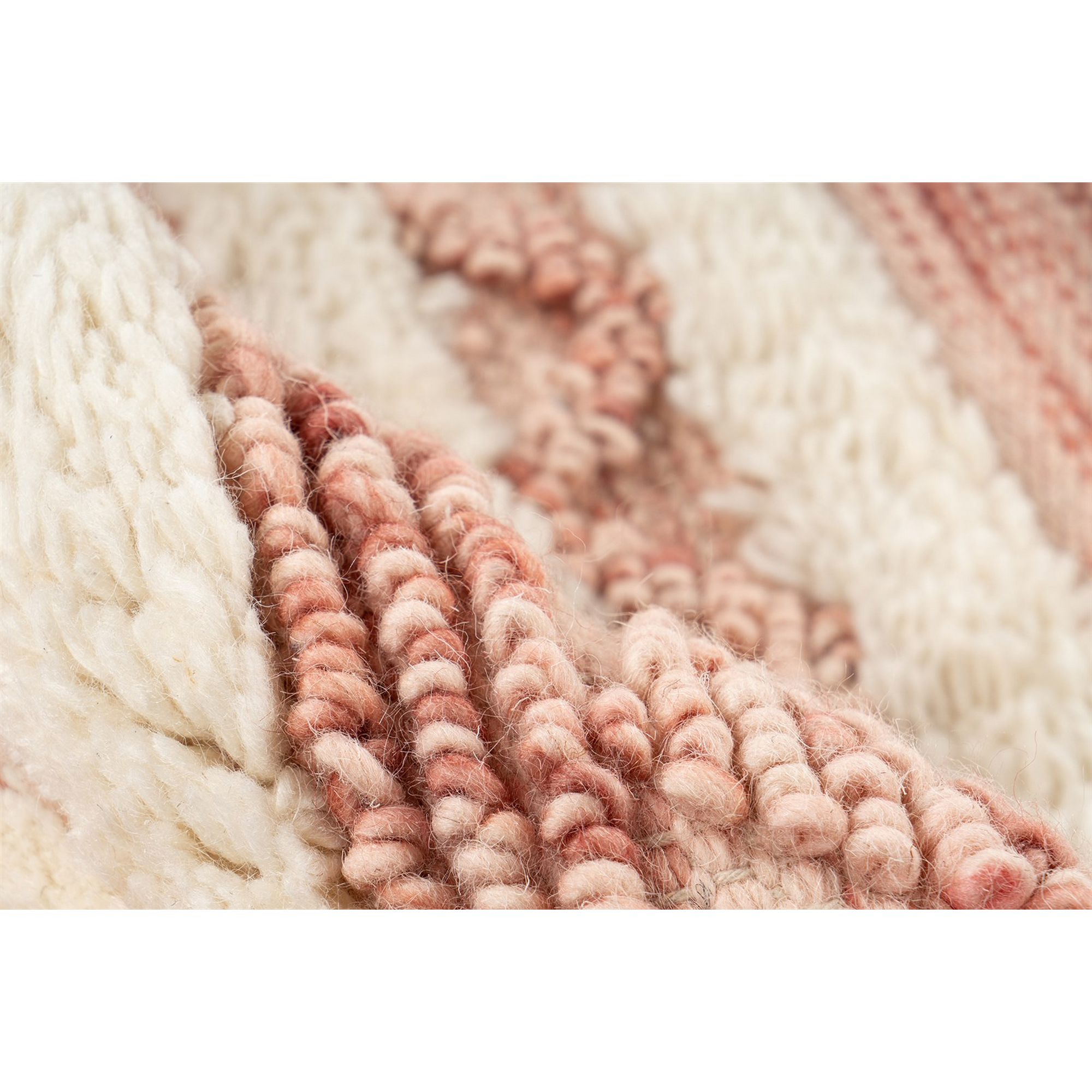 Teppich 'Bohist' rosa/creme 120 x 180 cm