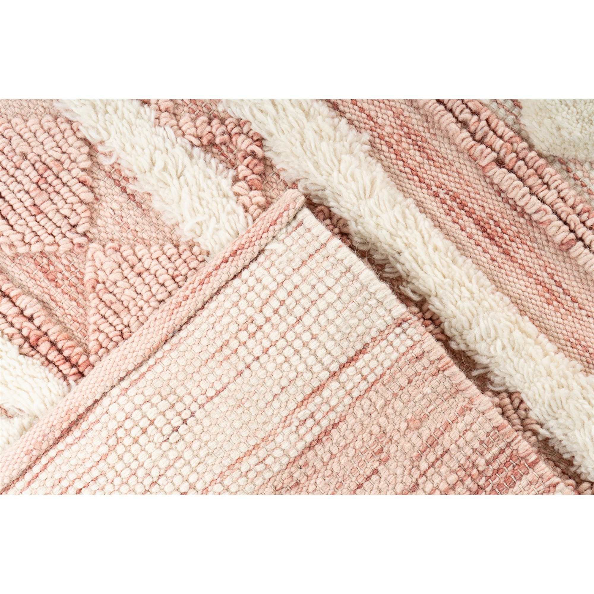 Teppich 'Bohist' rosa/creme 120 x 180 cm