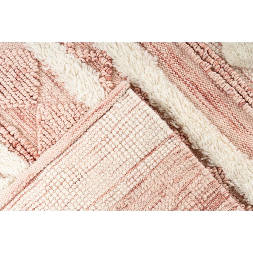 Teppich 'Bohist' rosa/creme 120 x 180 cm