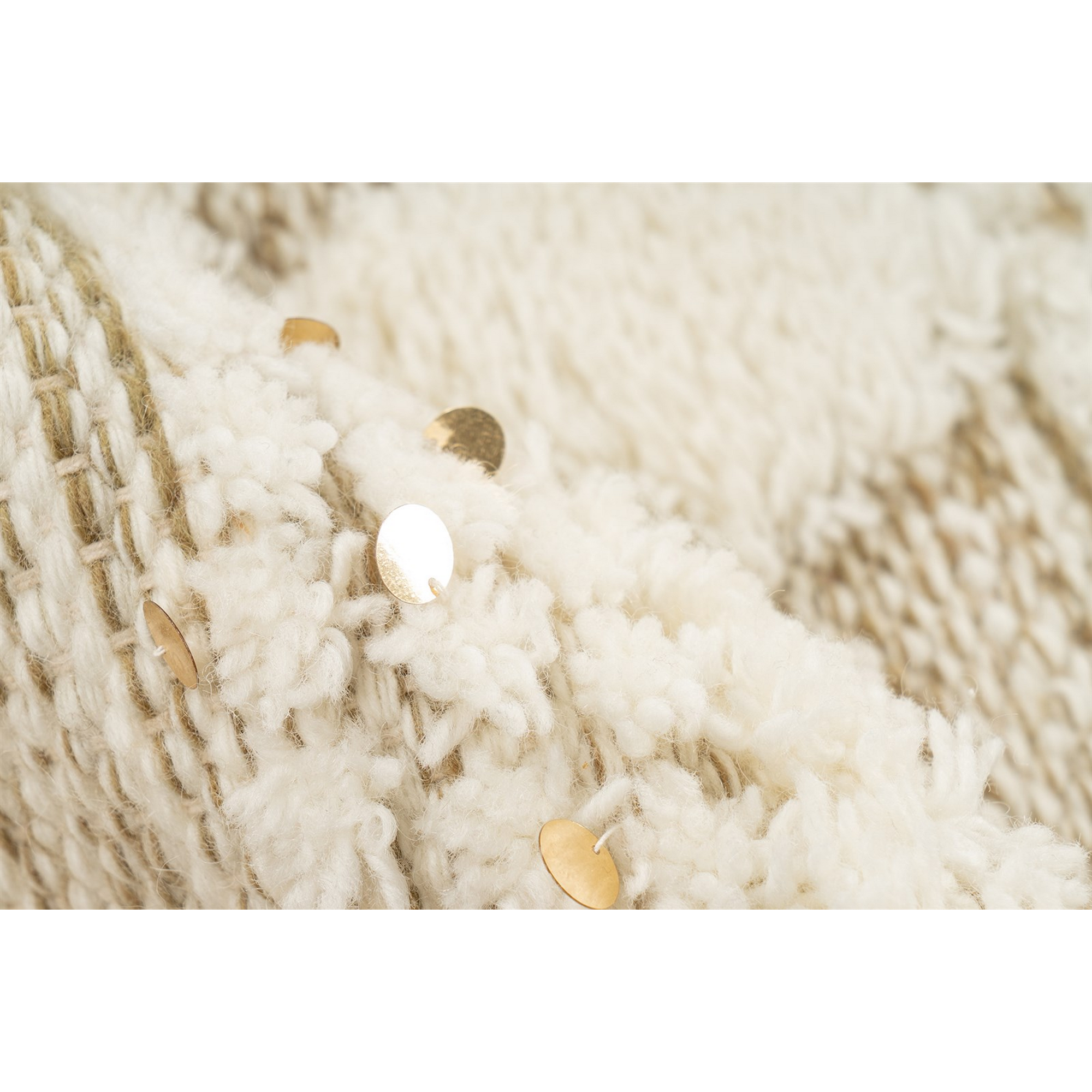 Teppich 'Bohist' creme/khaki 120 x 180 cm