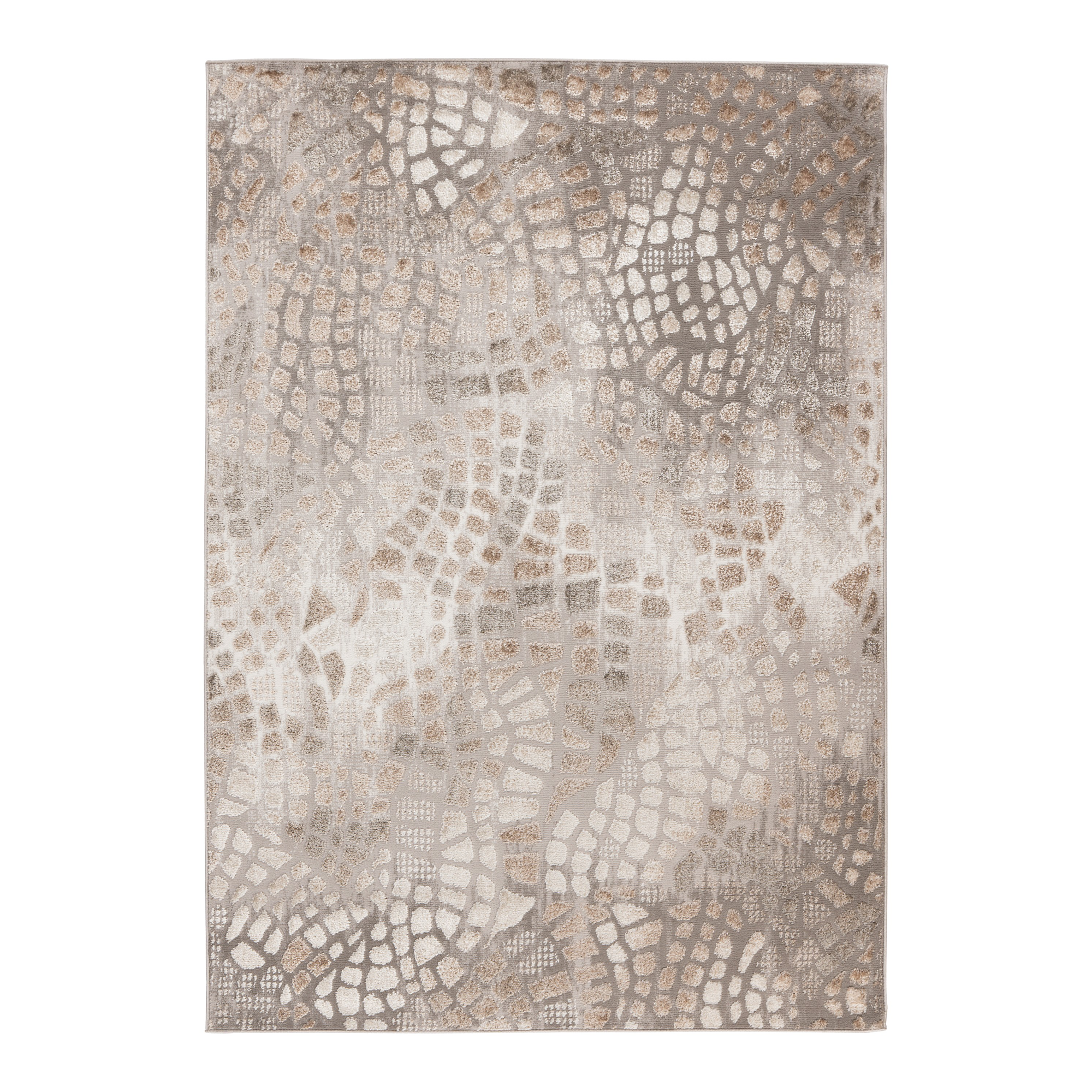 Teppich 'Catcher' silbern/beige 200 x 290 cm