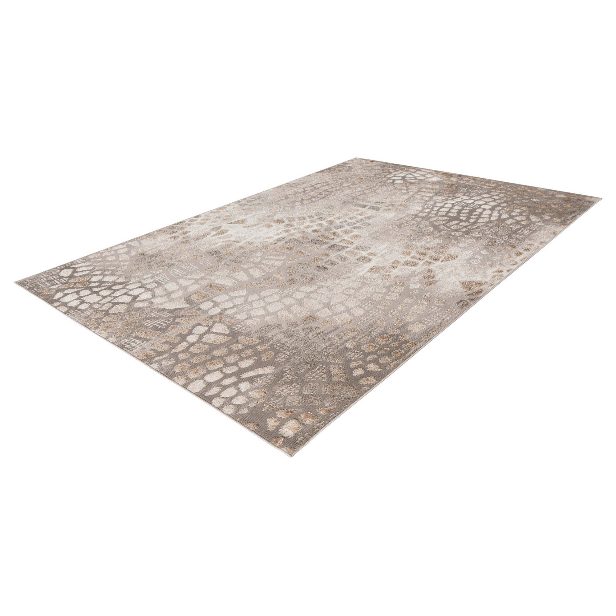 Teppich 'Catcher' silbern/beige 200 x 290 cm