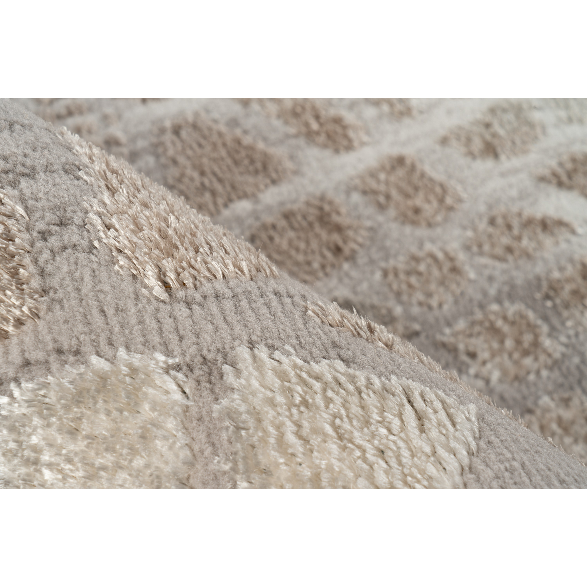 Teppich 'Catcher' silbern/beige 200 x 290 cm