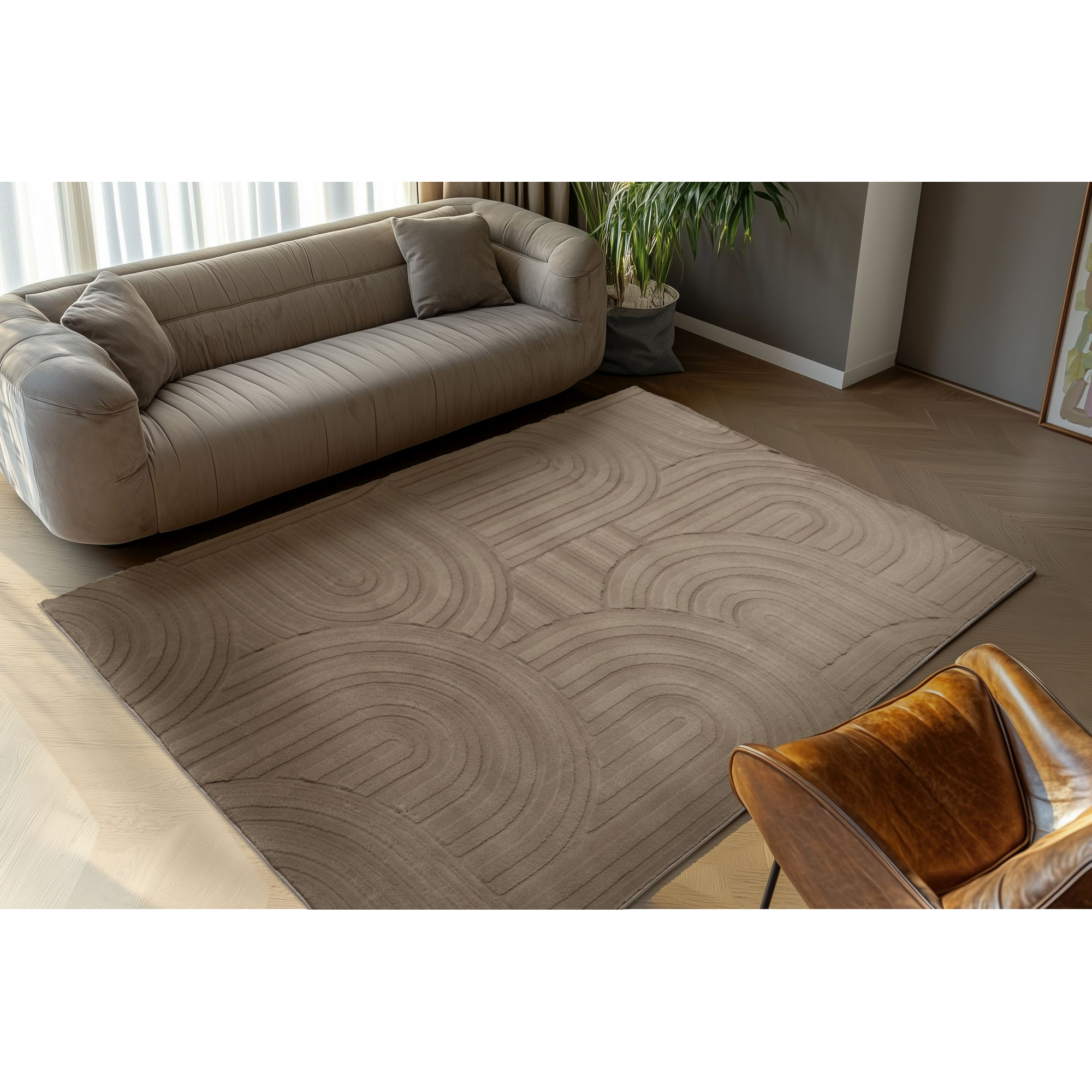 Teppich 'Modena' taupe 160 x 230 cm