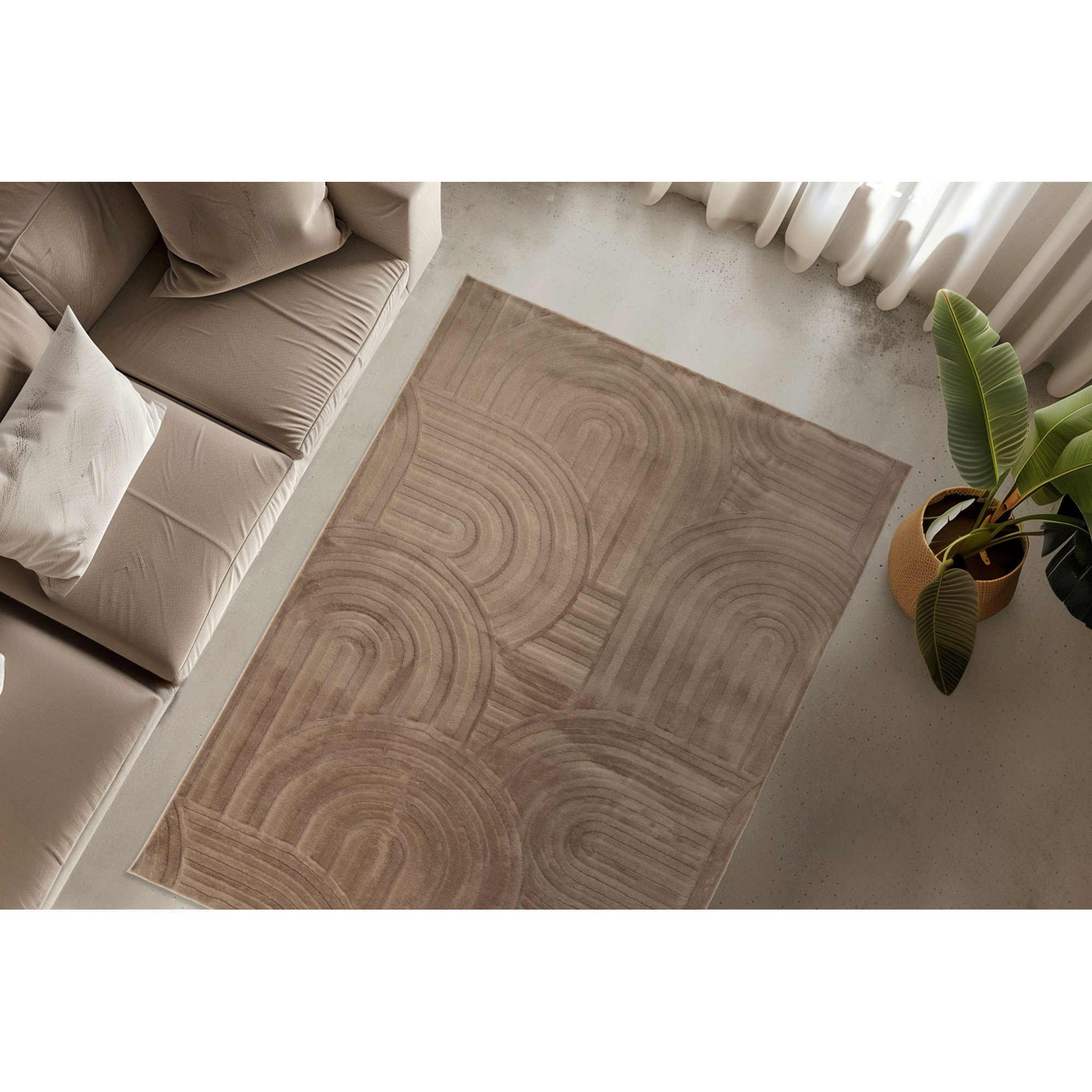 Teppich 'Modena' taupe 160 x 230 cm