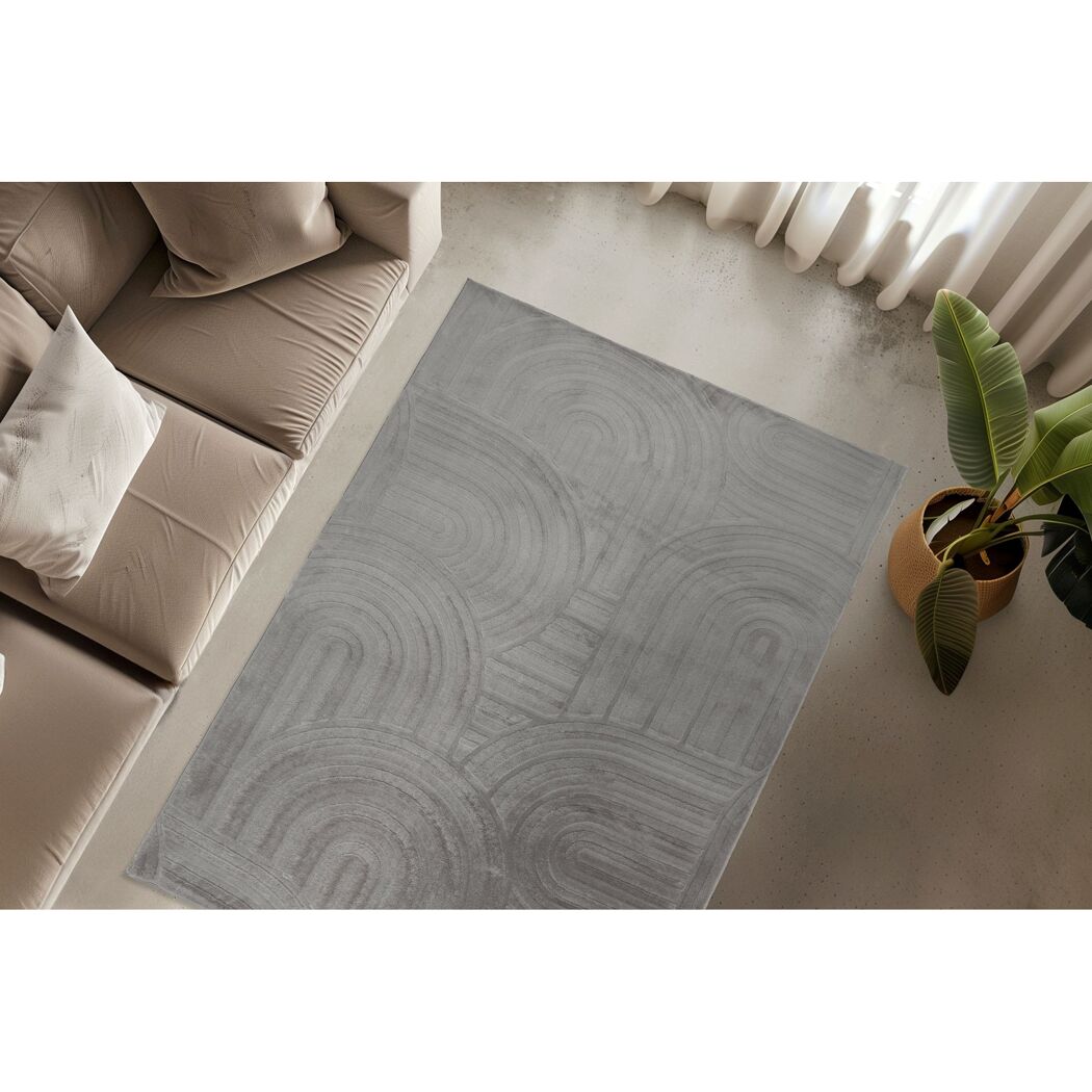 Teppich 'Modena' grau 160 x 230 cm
