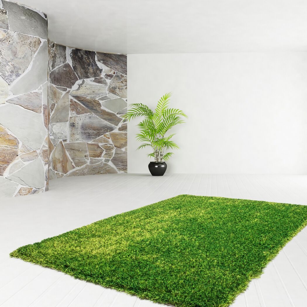 Teppich 'Diamond' grün 160 x 230 cm