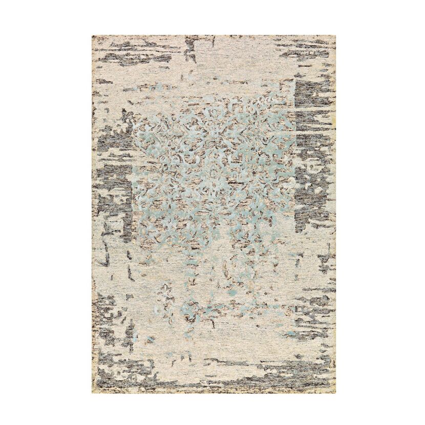 Teppich 'Damast' grau/mintgrün 120 x 180 cm