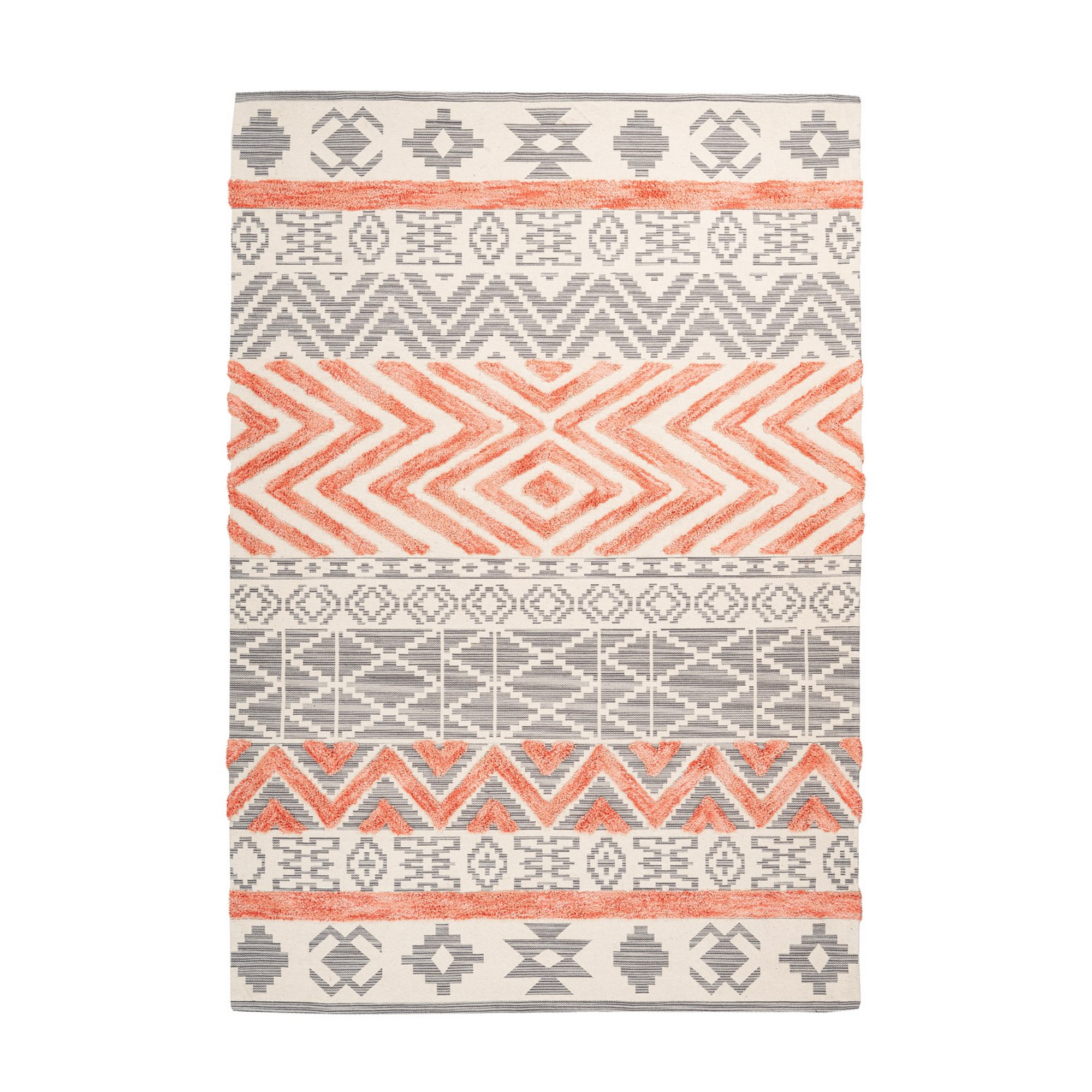 Teppich 'Ethnie' grau/apricot 160 x 230 cm