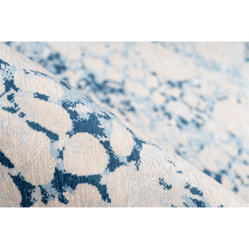 Teppich 'Galay' creme/blau 170 x 240 cm
