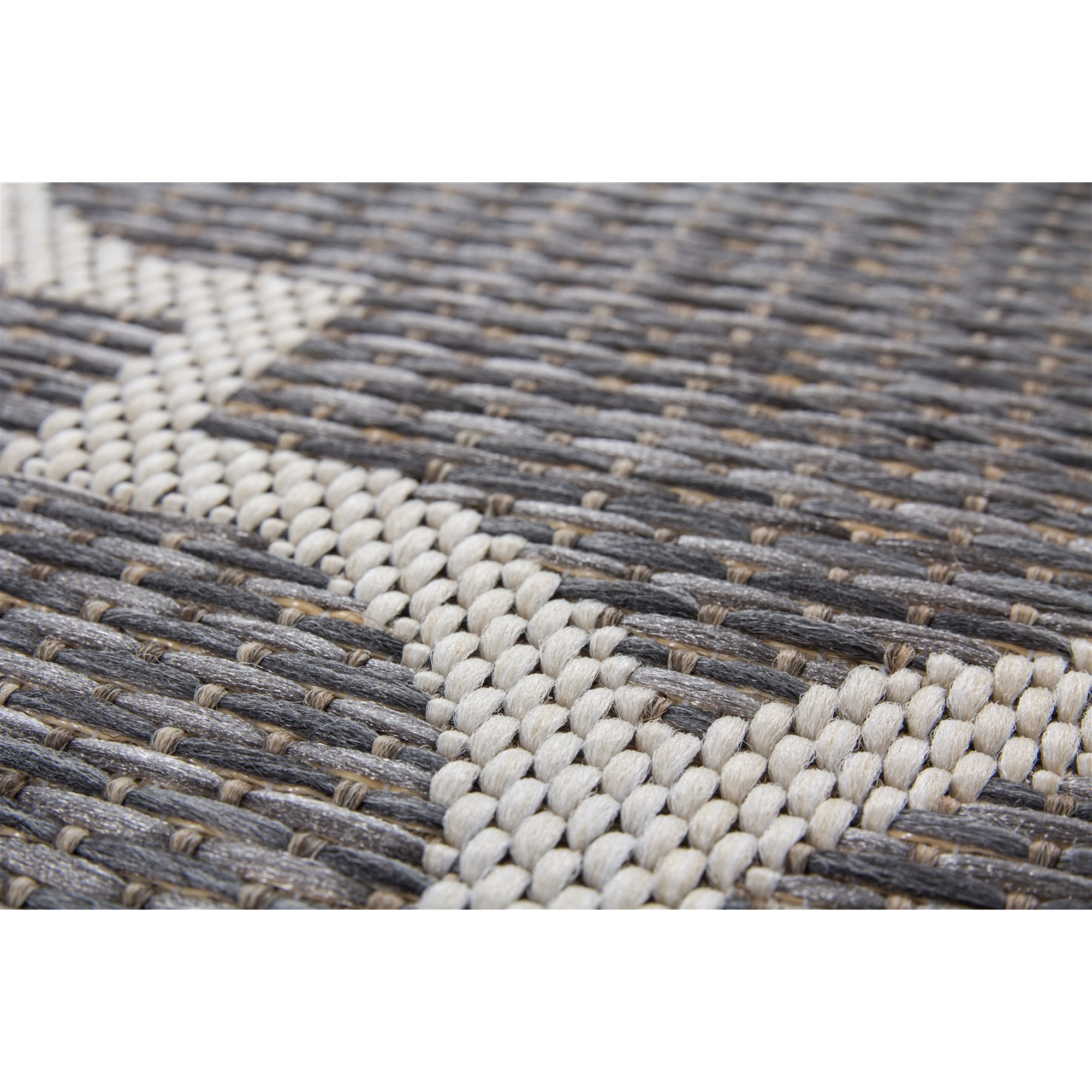 Teppich 'Indonesia' grau 80 x 150 cm