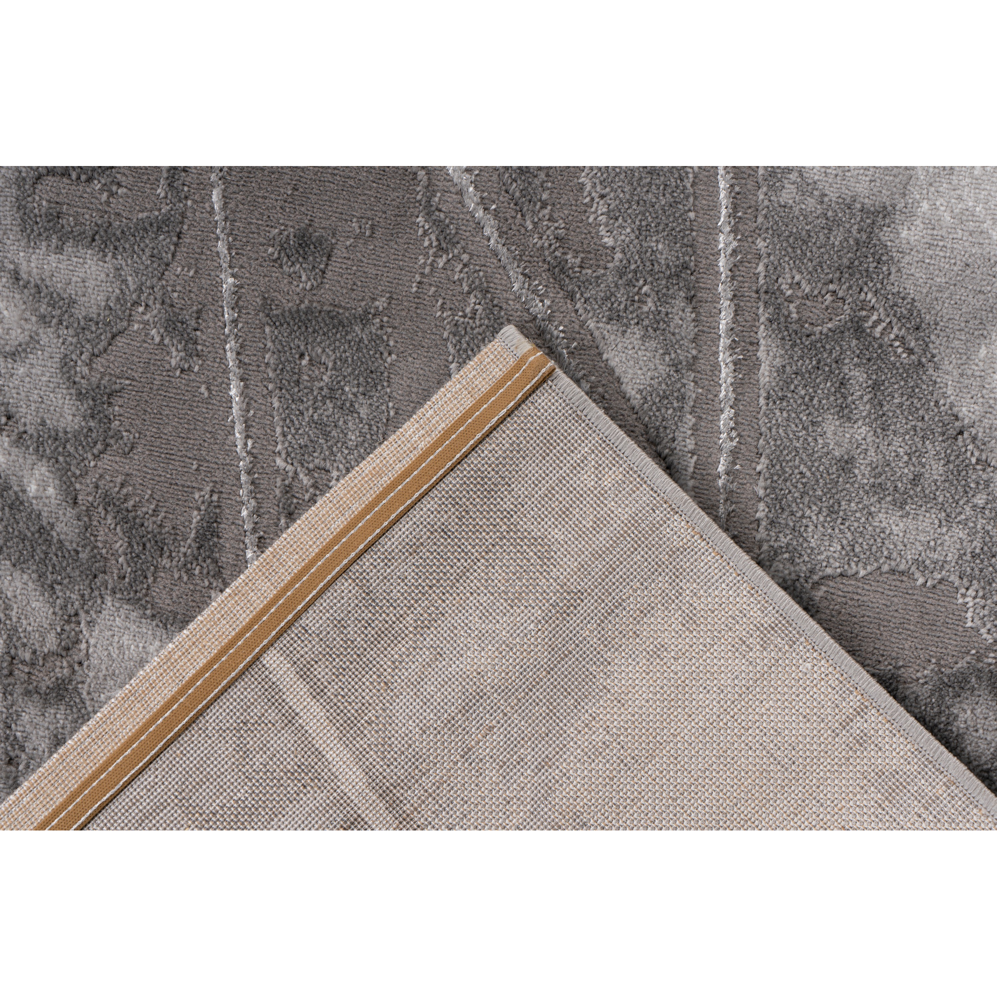 Teppich 'Mineral' silbern 80 x 300 cm