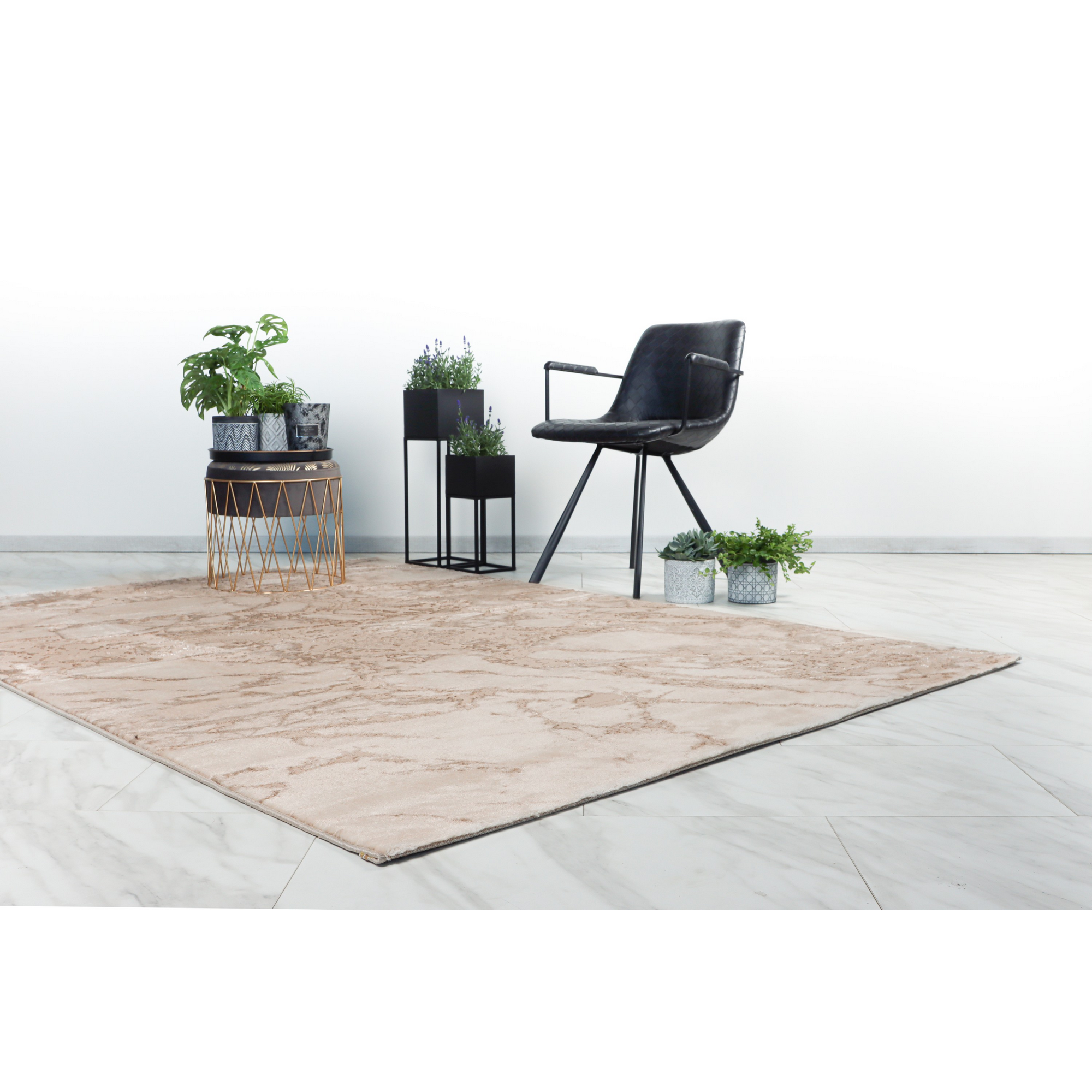 Teppich 'Mineral' beige 80 x 300 cm