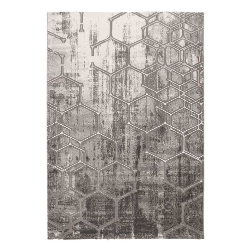 Teppich 'Mineral' silbern 80 x 300 cm