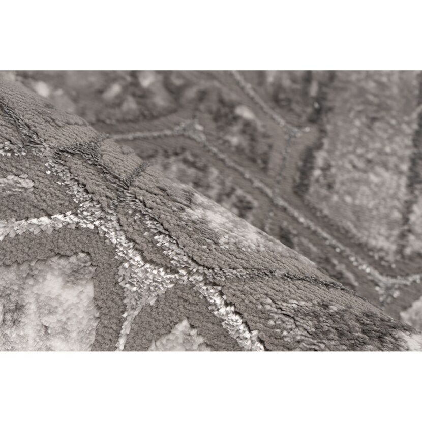 Teppich 'Mineral' silbern 80 x 300 cm