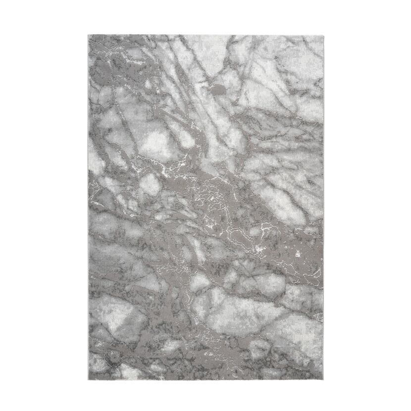Teppich 'Mineral' silbern 80 x 300 cm