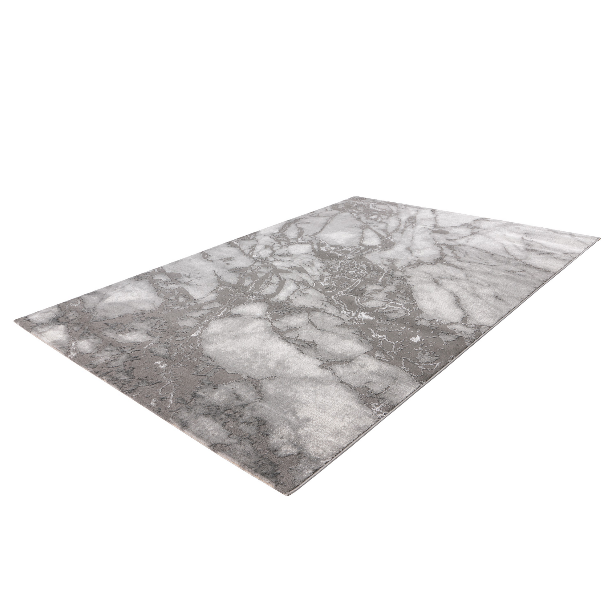 Teppich 'Mineral' silbern 80 x 300 cm