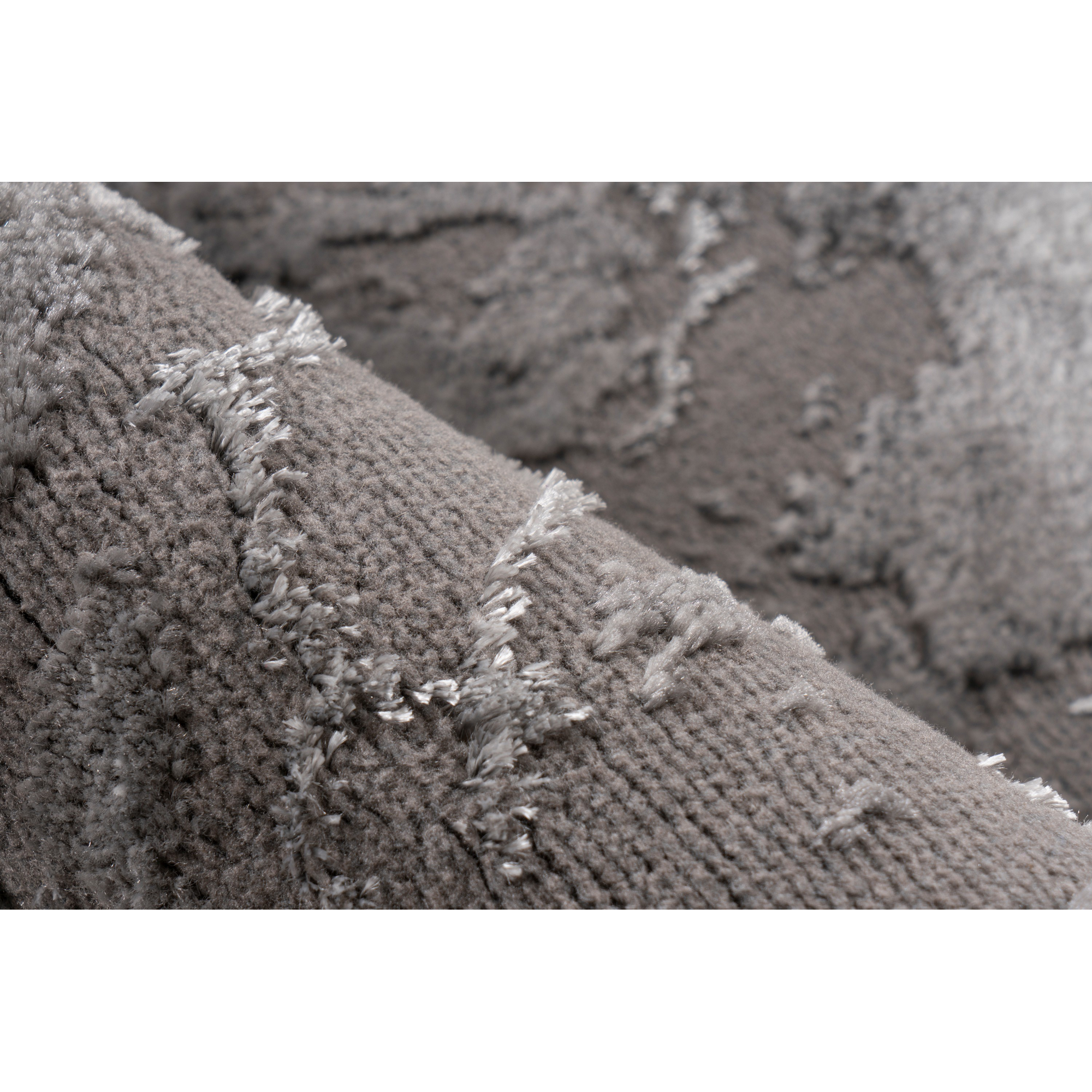 Teppich 'Mineral' silbern 80 x 300 cm